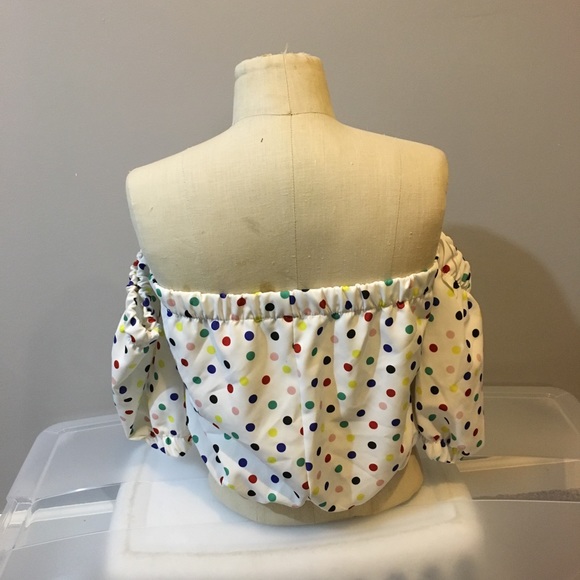 Crop Polk a dot Zara top - Picture 3 of 4